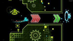 прошёл уровень в geometry dash "Retray"