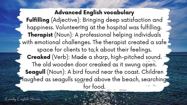INTERMEDIATE ENGLISH STORY 🌊 Living by the Sea☕ B1 - B2   Level 4 - 5   English Listening Practice