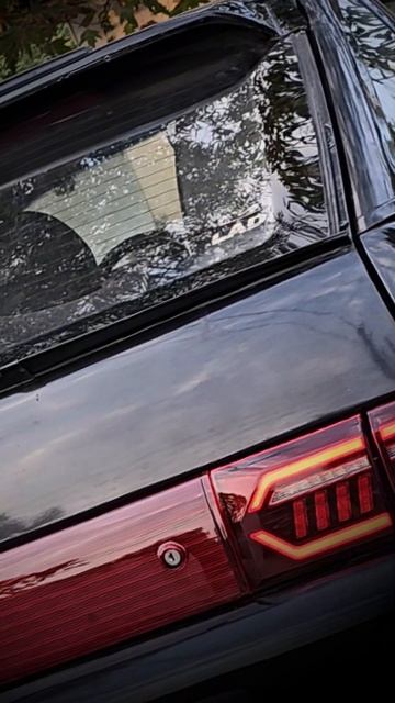 Задние фонари в стиле Audi RS, с динамическим поворотнико смотреть онлайн