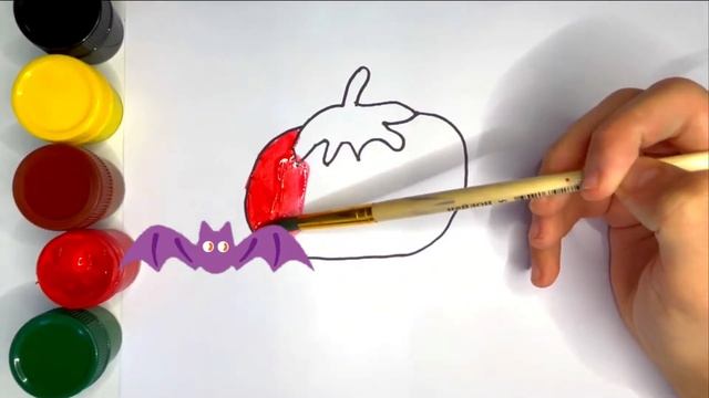 Bolalar Uchun Pomidor rasm chizish/Drawing Tomato for kids/Рисуем Помидор для детей смотреть онлайн