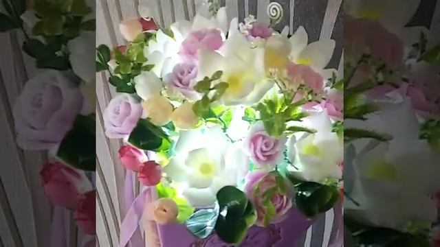 Мыльный букет -светильник смотреть онлайн