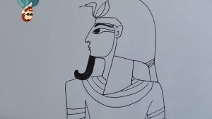 Рисуем фараона легко и просто - мега простой рисунок египетского царя