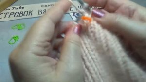 ##713 Шапка спицами/ шапка из пуха норки.