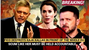 BREAKING! FICO DESTROYS KAJA KALLAS IN FRONT OF THE WHOLE EU — SCUM LIKE HER MUST BE HELD ACCOUNTABL