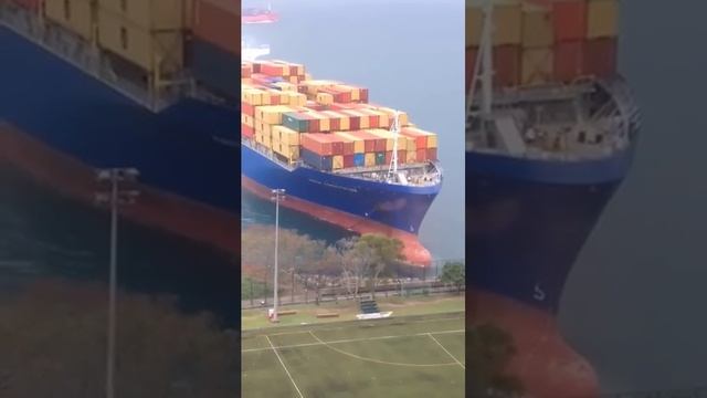 Container Ship dropping Anchor before beaching itself 🚢 #ship #container #ocean #freight #amazing