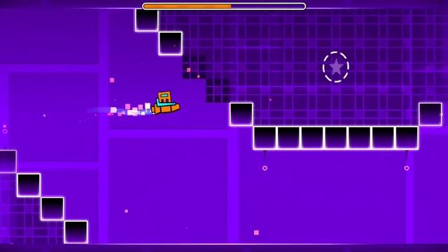 прохождение уровня в геометри дэш уровень бэк он трек