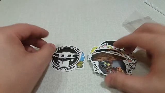 Unboxing | AliExpress | Набор стикеров "Baby Yoda" смотреть онлайн