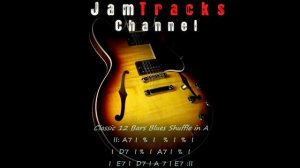 Blues Shuffle Guitar Backing Track in A 110
