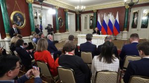 Путин на встрече с журналистами подвел итоги праздничных мероприятий