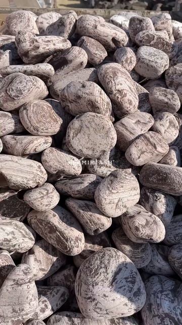 Галтованный камень лемезит для дизайна сада, фр. 10-20 см смотреть онлайн