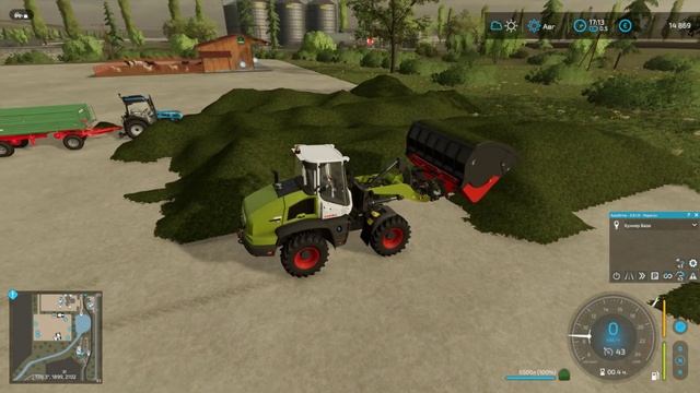 FS22/карта Аграрный Край(ч.27)/И днём и вечером наш комбайнёр в полях