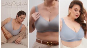 бесшовный бюстгальтер без косточек для большой груди