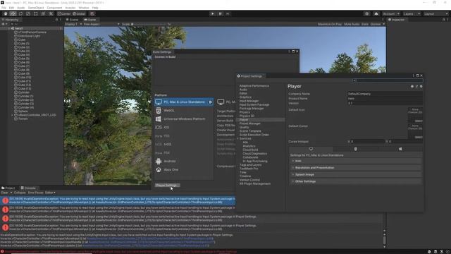 Ошибка системы ввода! You are trying to read input using the unityengine.input class. смотреть онлайн
