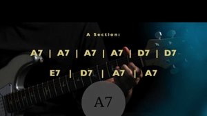 Fusion Blues Backing Track in A