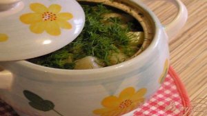 Говядина с картошечкой и стручковой фасолью в горшочке