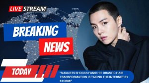 Новости BTS сегодня❗ Шуга шокирует фанаток! Его радикальная трансформация волос будоражит...