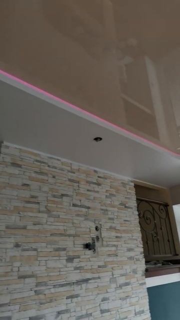 Двухуровневые потолок с подсветкой RGB. ПЛ-75. смотреть онлайн