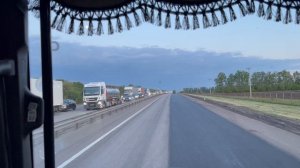 ДТП М4 , 604 км  ДАФ на боку🙁