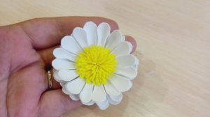Белая ромашка из фоамирана своими руками. Мастер-класс ромашка