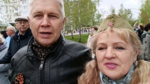 Ровно  в 12.00 спели вместе со всей страной песню" Катюша"( как смогли!)