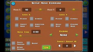 Как использовать move trigger в Geometry dash 2.2