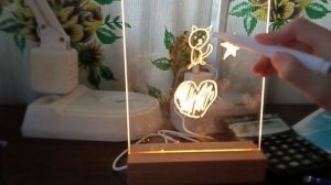 Мой новый светильник на котором можно рисовать