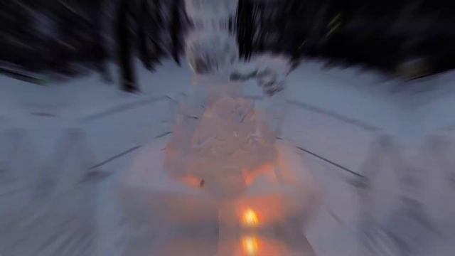 Ледяные фигуры на Усадьбе Асеевых в городе Тамбов смотреть онлайн