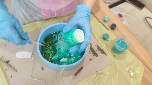 светильник из эпоксидной смолы своими руками