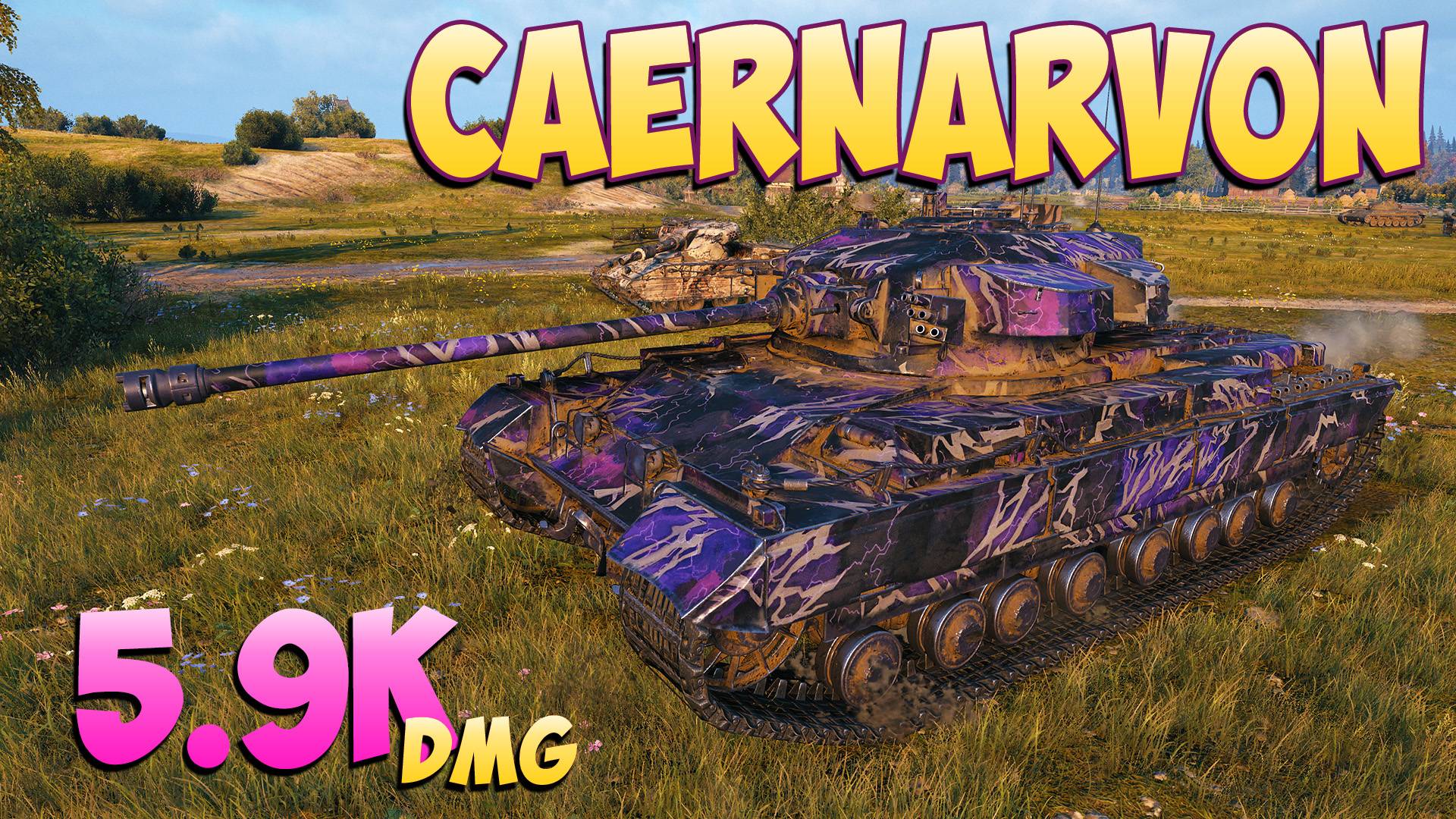 Caernarvon - 3 Фрагов 5.9K Урона - Угрюмый! - Мир Танков