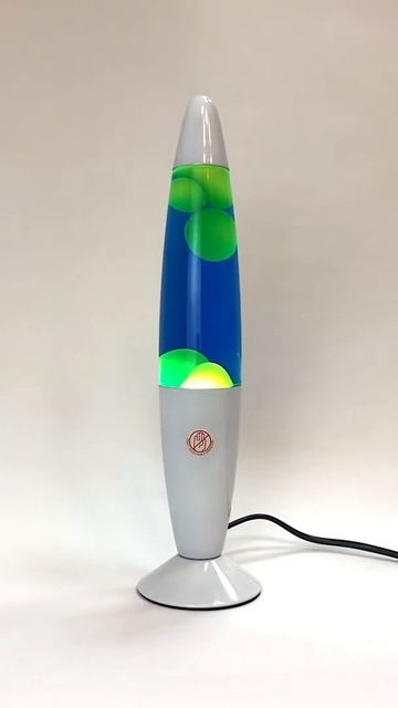 Лава-лампа 35см Желтая/Синяя (Воск) White смотреть онлайн