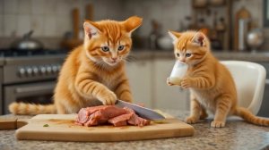 Mama Cat Finds Lost Bear Cub in Forest and Becomes Its Mom #cat #heartwarming