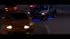 Nissan Skyline первая гонка из фильма форсаж 2