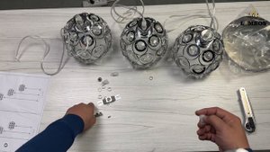 💫 Процесс сборки люстры с регулировкой высоты