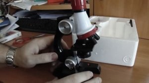 Микроскоп детский с Aliexpress распаковка 1200X-400X-100X