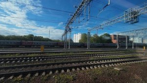 Четыре ЧС7 в одном ролике. Станция Кусково