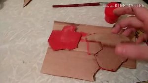 Делаем брелок из картона!