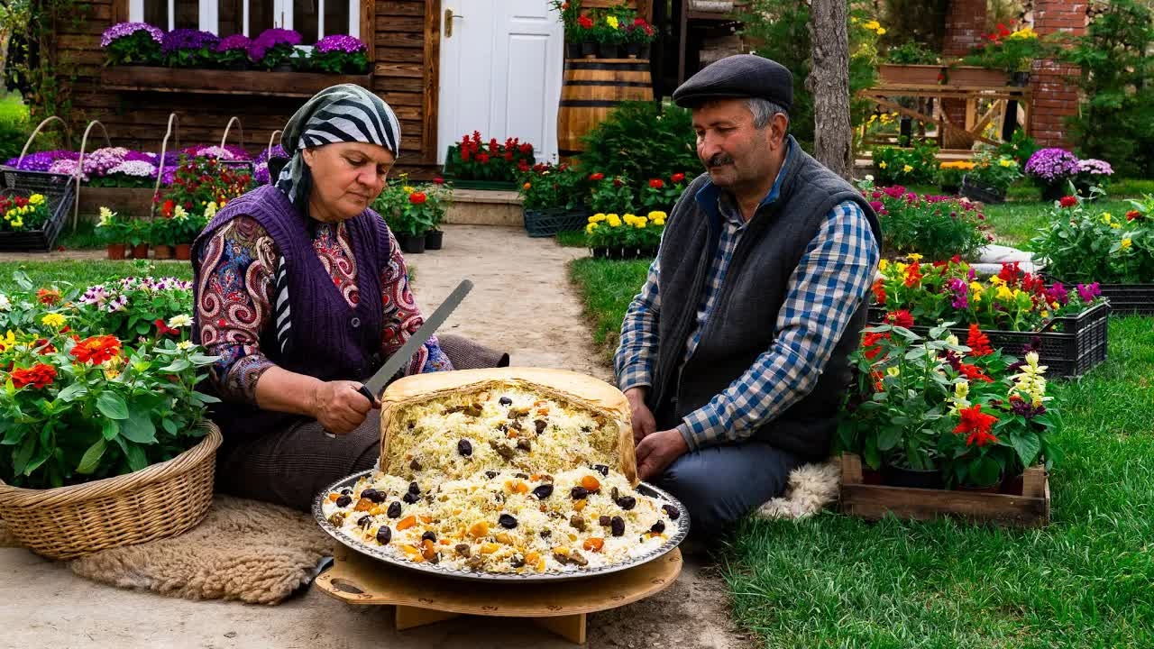 Шах-плов с Говядиной и Тыквой По-Деревенски