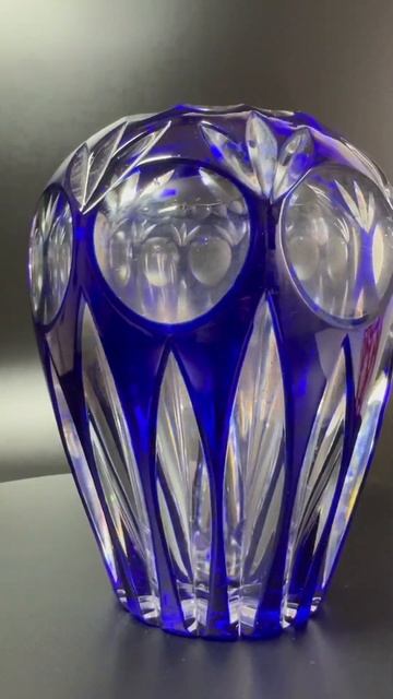 Кобальтовый хрусталь Ваза для цветов Нахтманн Герман?