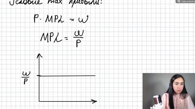 Рынок труда. Вывод спроса на труд. MPL = w/P смотреть онлайн