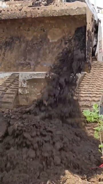 Отсыпка плодородного грунта под газон. смотреть онлайн