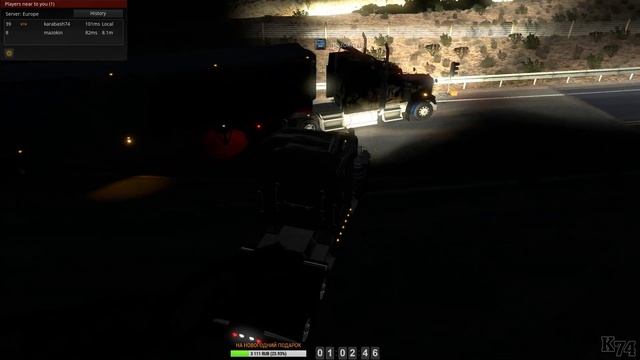 American Truck Simulator  Мультиплеер  Стрим  12