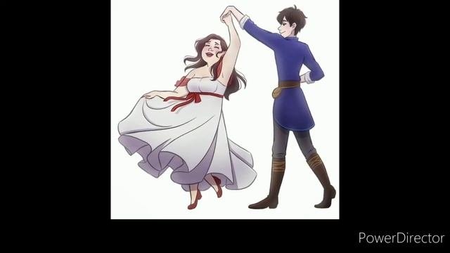 любовь Мерлина и Белоснежки ( Красные туфельки )❤ из мультика " Красные туфельки и 7 гномов "