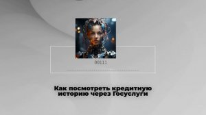 Как посмотреть кредитную историю через Госуслуги