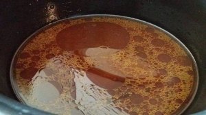 Рис  с овощами на мясном бульоне в мультиварке