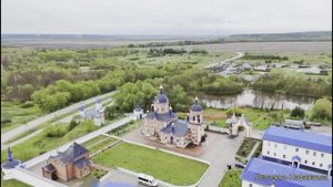 Казанский Жадовский монастырь с высоты птичьего полёта. 101-ый Крестный ход. Летопись Нафанаила