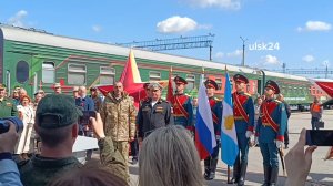 Агитпоезд Минобороны «Единство в памяти. Сила в подвиге!» прибыл в Ульяновск. Железнодорожный вокзал