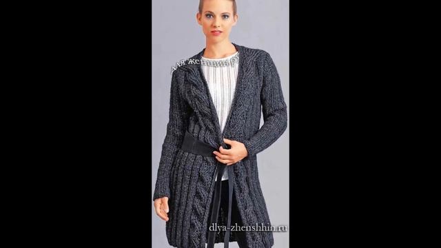 Новые Модели Кардиганов Спицами - фото 2019 / New Cardigan Modelle mit Speichen Foto смотреть онлайн
