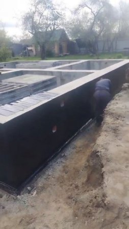 🎞🔔Мелкозаглубленный фундамент #современныйдом #Ритмстрой #фундамент