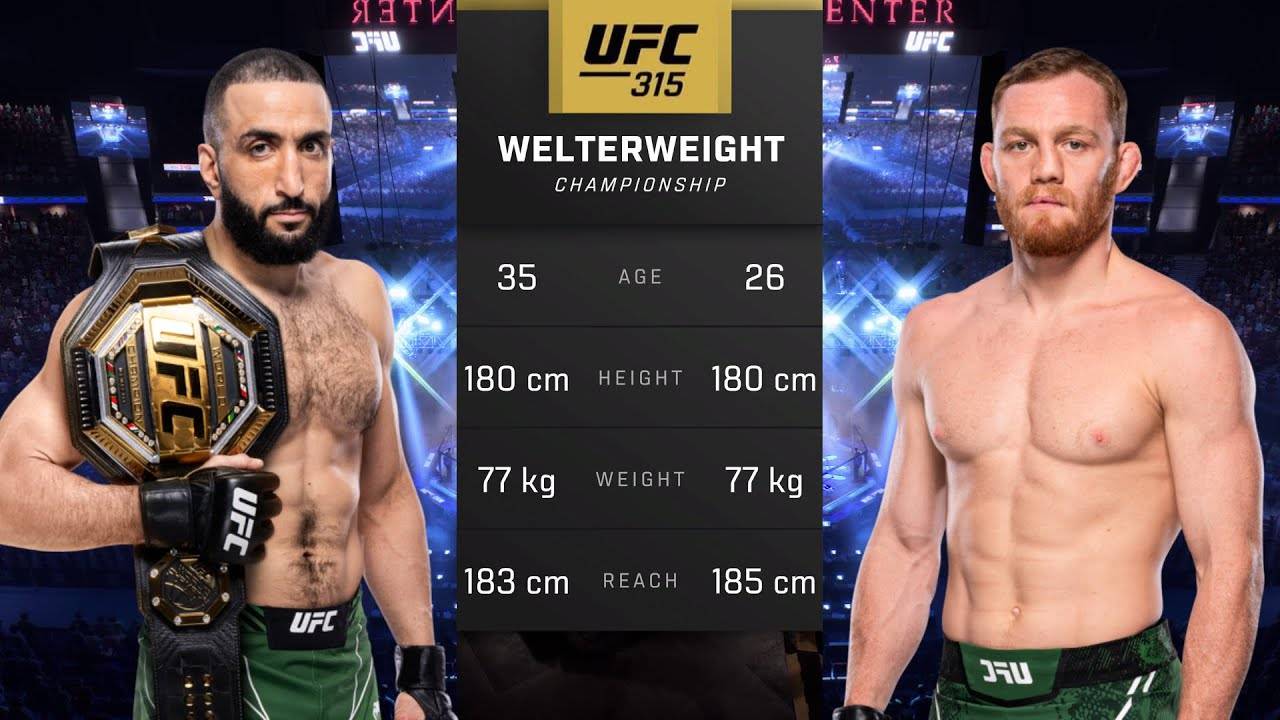 Белал Мухаммад против Джека Делла Маддалены Полный бой - UFC 315