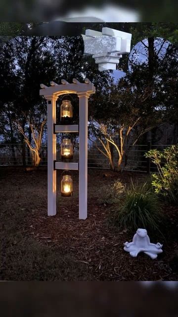 Декоративные светильники из дерева для сада 💡🏠 смотреть онлайн